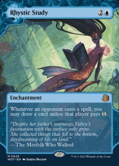 Rhystic Study Wilds of Eldraine- Enchanting Tales Enchanting Art